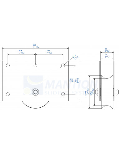 Mantion Galets Fonte Gorge Ronde Avec Monture