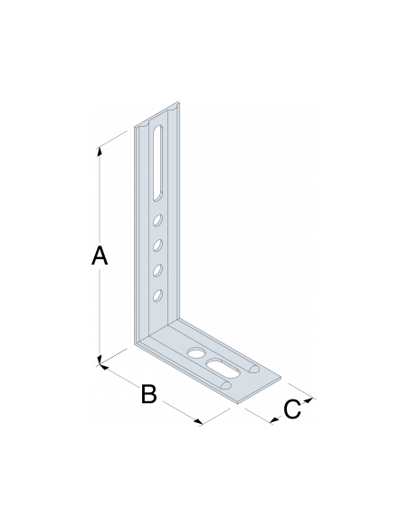 Simpson Equerre Nervurée Droite (Lot de 10)