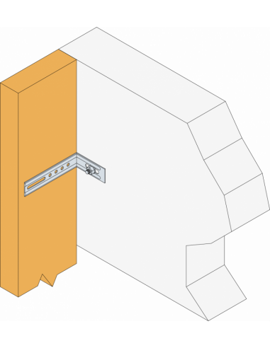 Simpson Equerre Nervurée Droite (Lot de 10)