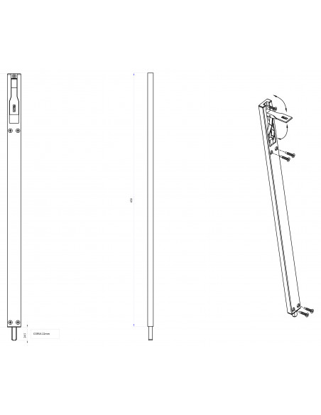 Fapim Verrou Aluminium En Feuillure Titan