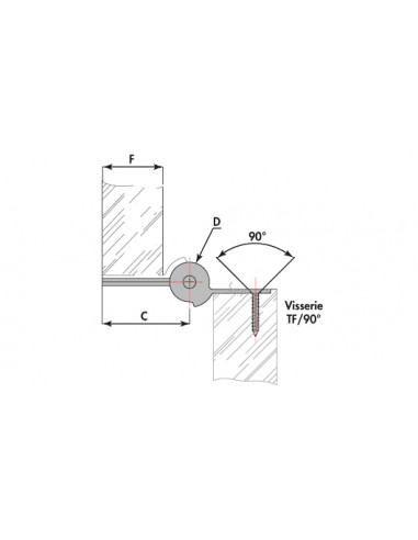 Groom Charnière Simple Action Liobex