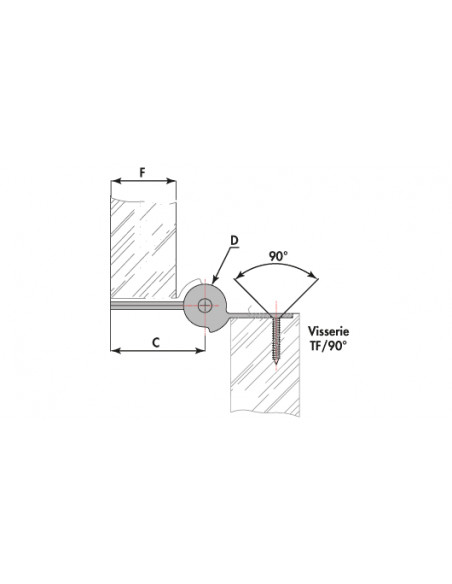 Groom Charnière Simple Action Liobex