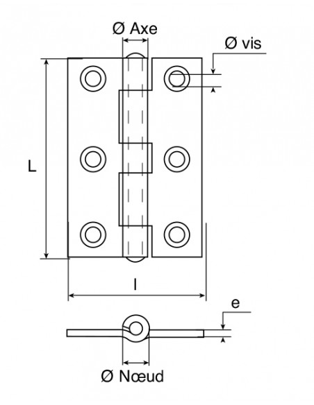 Jardinier Massard Charnière Rectangulaire (Lot de 10)
