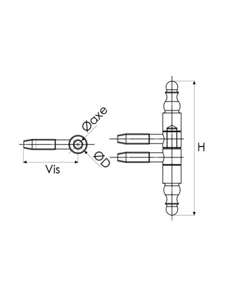 Jardinier Massard Fiche Rustique 13mm (Lot de 5)