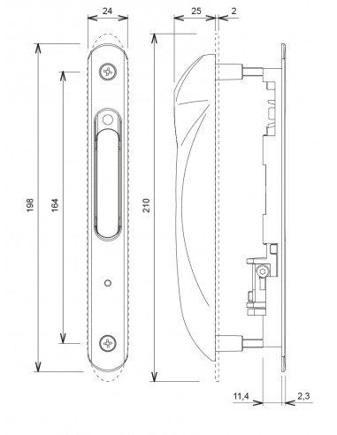La Croisee Ds Fermeture Encastrée Double À...