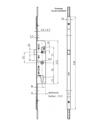 Map Massard Crémone À Barillet Pour Menuiserie...