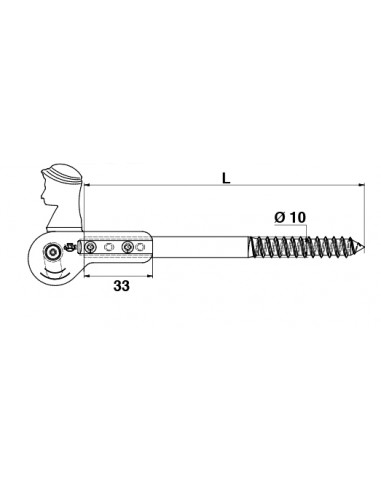 Jardinier Massard Arrêt Tête De Bergère à Vis Bois
