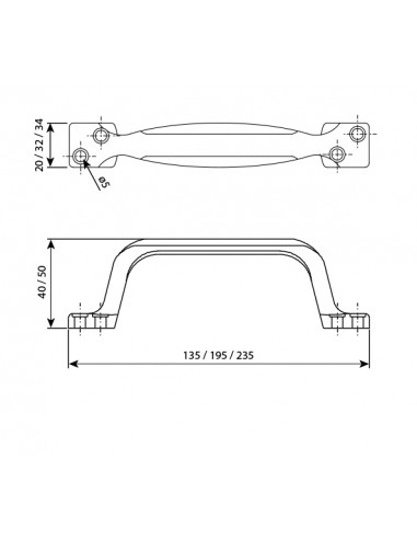 Argenta Poignée Aluminium