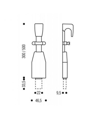 Vachette Verrou À Coulisse Chromé
