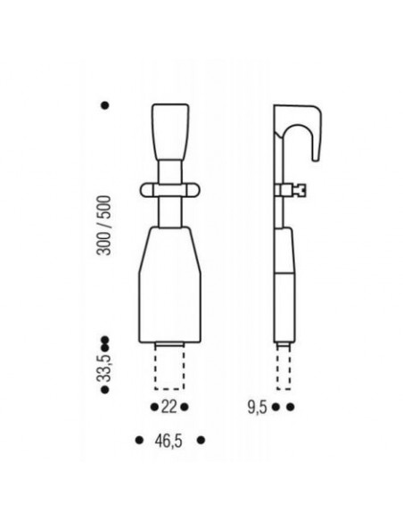 Vachette Verrou À Coulisse Chromé