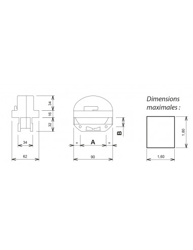 La Croisee Ds Paire De Pivots À Frein Pour Châssis