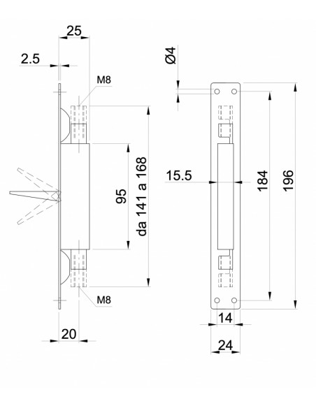 Ibfm Verrou à Entailler à Levier(Lot 2)