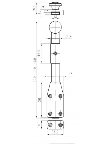 Map Massard Verrou À Plaquer Rustique