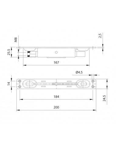 Faac Comunello Verrou À Entailler À Bascule