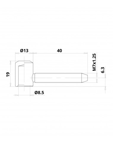 Otlav Paumelle Fiche à 13 Mm Pour Menuiserie...