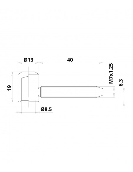 Otlav Paumelle Fiche à 13 Mm Pour Menuiserie Pvc (Lot de 10)
