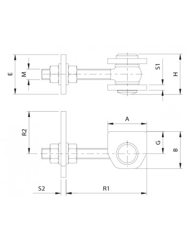 Comunello Articulation De Portail Réglable