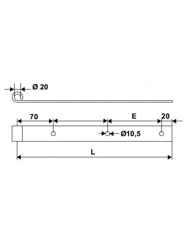 Torbel Penture Droite Percée