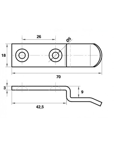 Jardinier Massard Agrafe De Volet (Lot de 10)