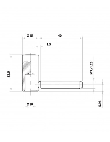 Otlav Paumelle Fiche à 15 Mm Pour Menuiserie...