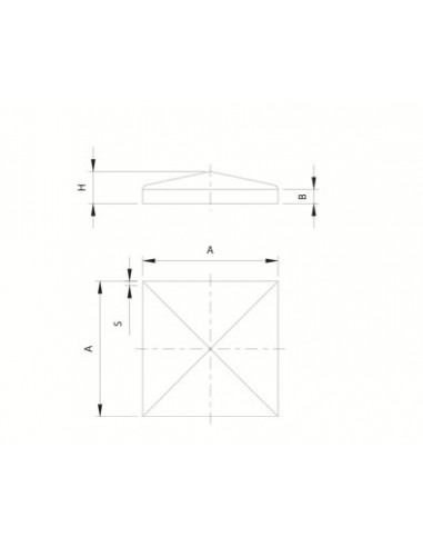 Faac Comunello Couvre-Poteau En Acier (Lot de 10)