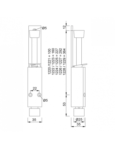 Kws Arrêt De Porte À Pédale Aluminium