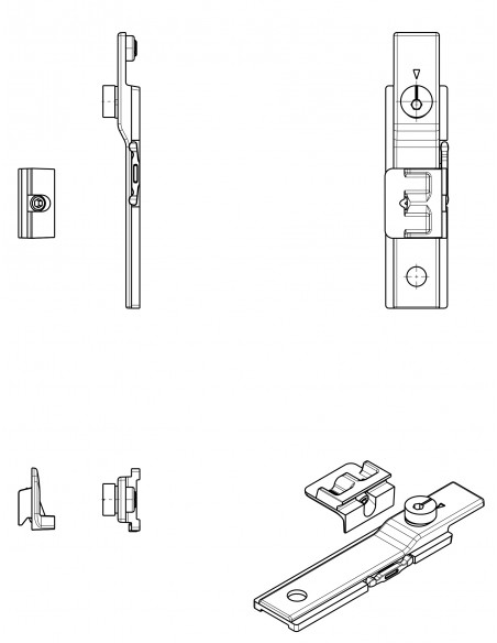 Fapim Accessoires Pour Fenêtres à 1 Ou 2 Vantaux (Lot de 5)