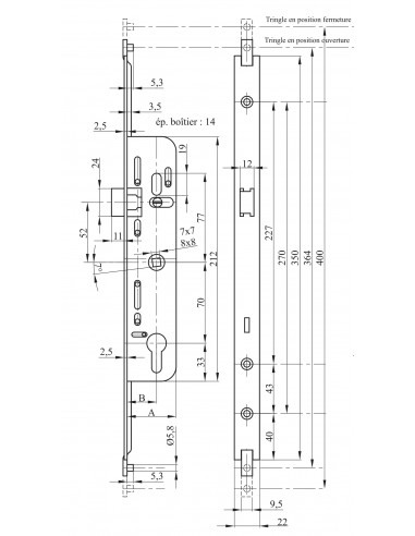 Map Massard Crémone À Barillet Pour Menuiserie...