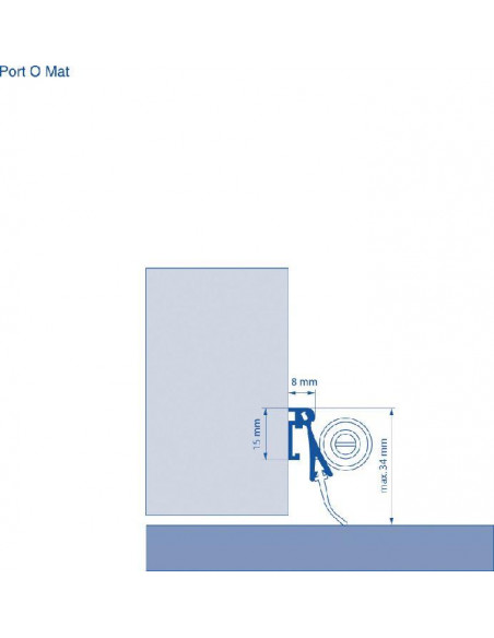 Bas de porte automatique en aluminium Le Pivotant / Port-O-Mat 2