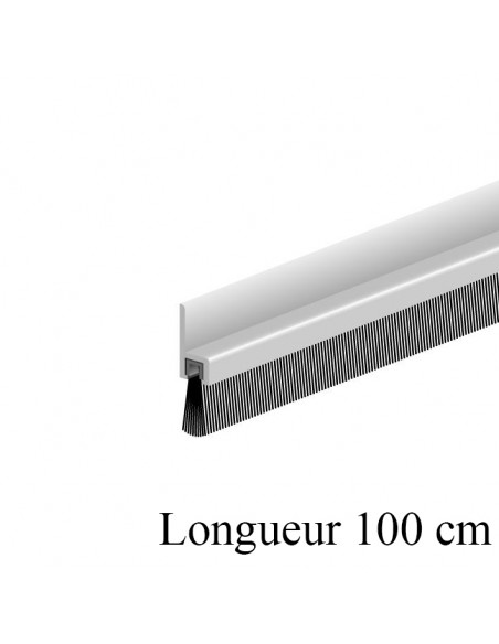 Bas de porte en aluminium avec brosse IBS 31