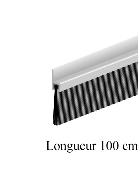 Bas de porte en aluminium avec brosse IBS 50