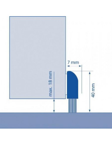 Bas de porte en aluminium L’Adaptable
