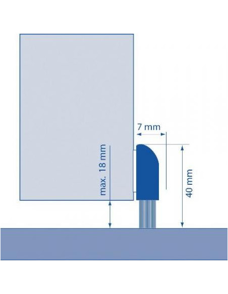 Bas de porte en aluminium L’Adaptable