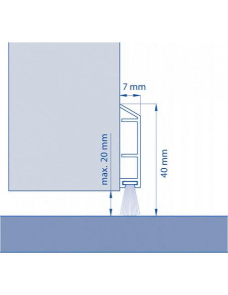 Bas de porte en PVC L’Idéal / PDS-B