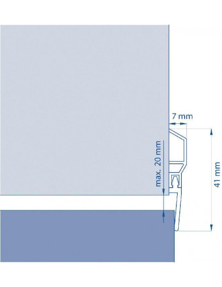 Bas de porte en PVC L’Imperméable / PDS