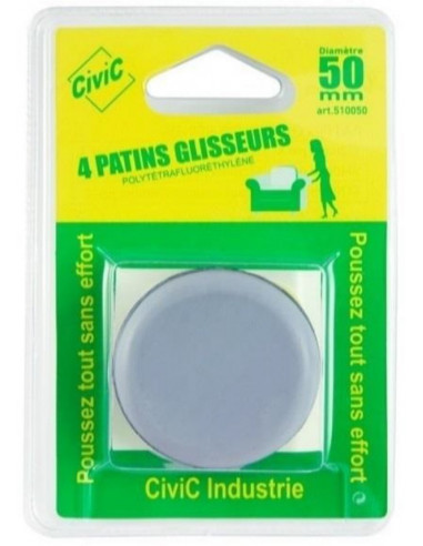 Patins Glisseur Teflon Civic Vrac - Blister de...