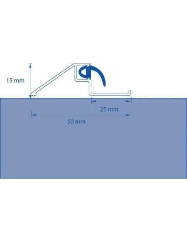 Seuil de porte en aluminium