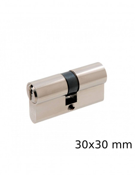 Heracles Cylindre Double Entrée MV4 Européen 5g Laiton Nickelé S'entrouvrant