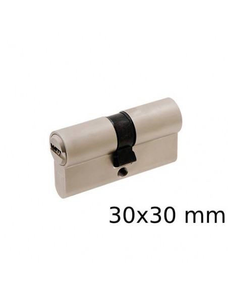 Cylindre Double entrée européen Y8 Heracles Laiton nickelé