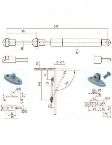 Compas À Gaz Pour Abattant