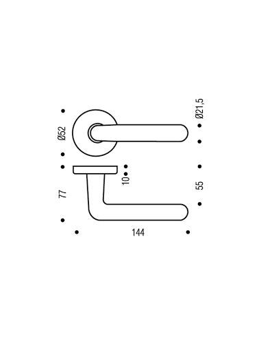 Vachette Béquilles Doubles Nylon Arcolor Droite