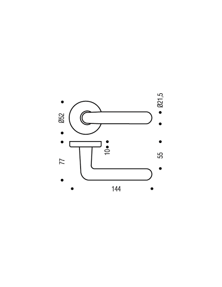 Vachette Béquilles Doubles Nylon Arcolor Droite