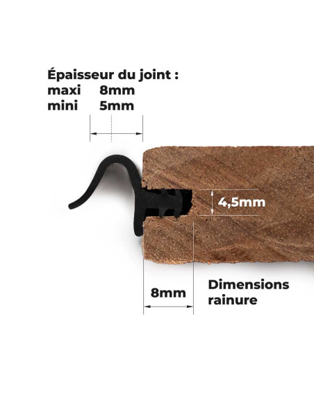 Seuil de porte à la suisse en bois