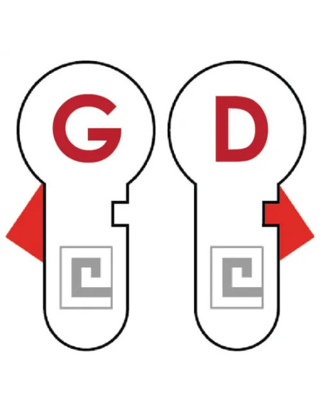 Cylindre à bouton Y8 A2P* B60X30 pour carénée Sésame 1 droite Héraclès Y8