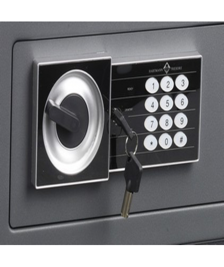 Coffre Fort Hartmann Tresore De Sécurité Gamme Hes25 Serrure Électronique + Clé De Secours 23l